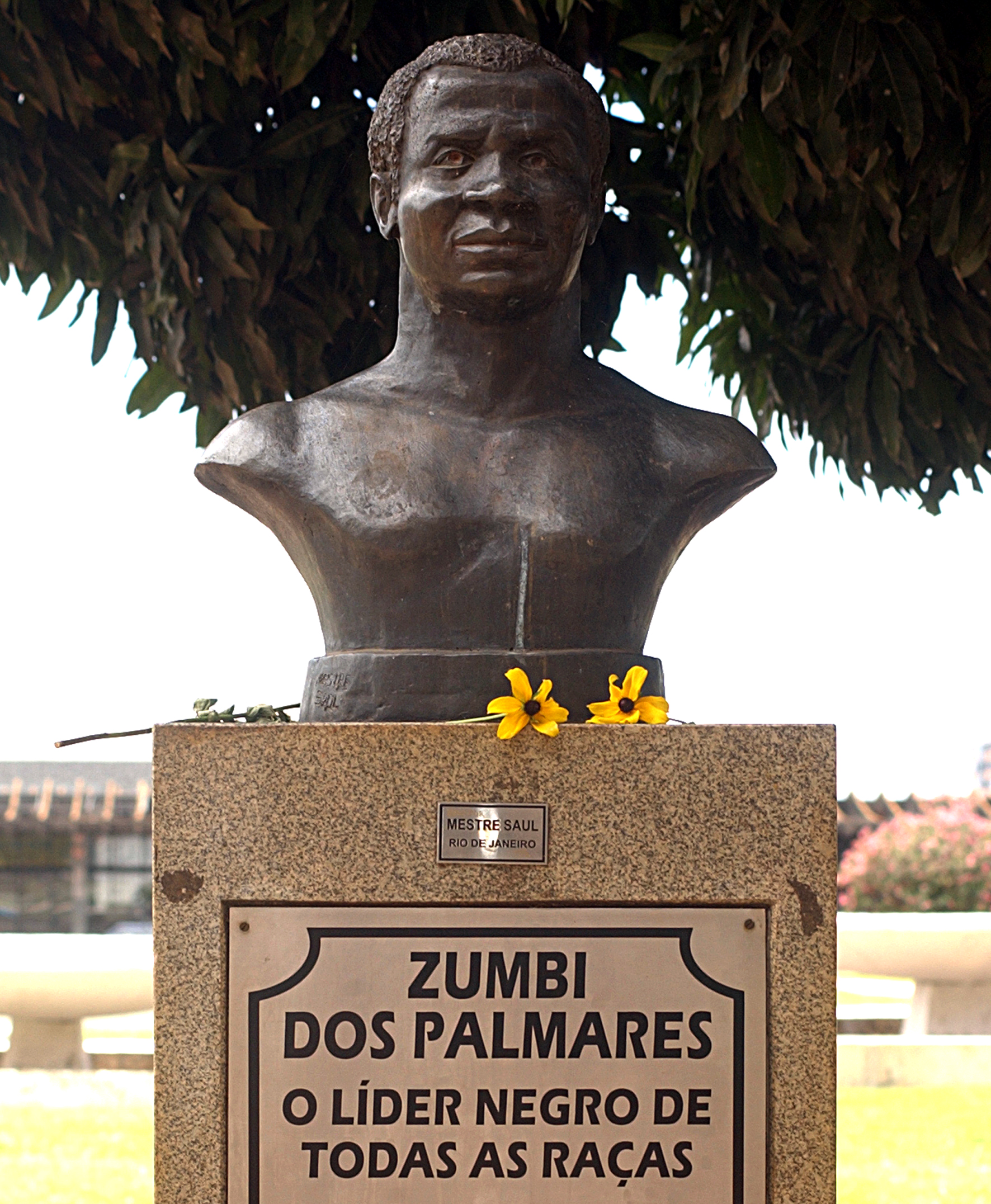 Estátua em homenagem a Zumbi dos Palmares